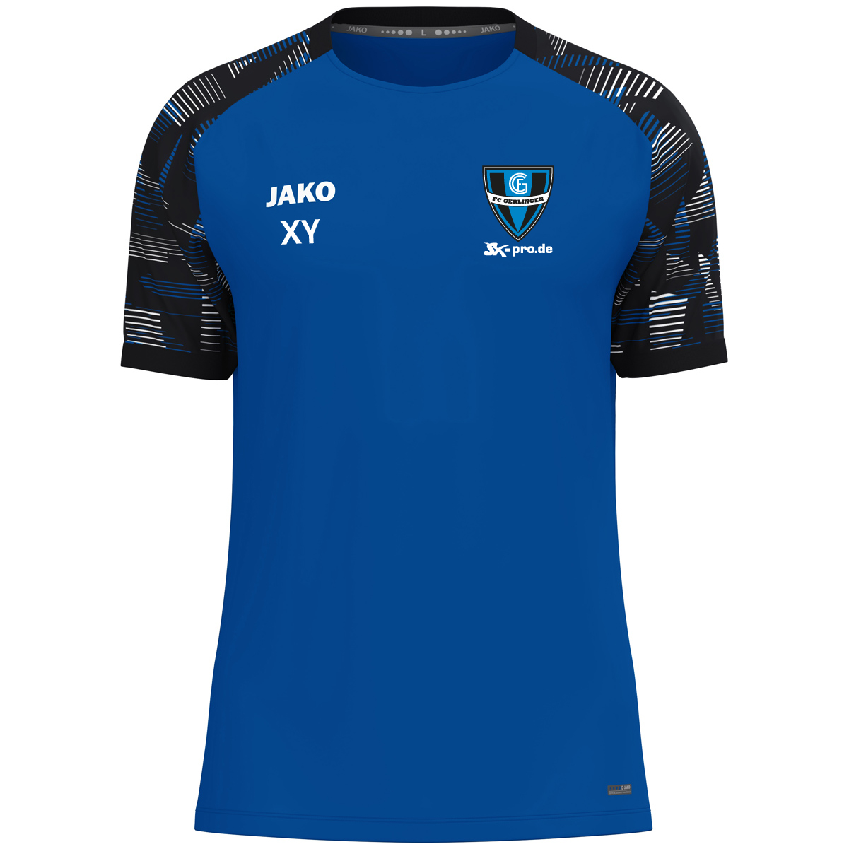 JAKO T-Shirt Sonic inkl.Wappen und Vereinsname (Initialen optional)